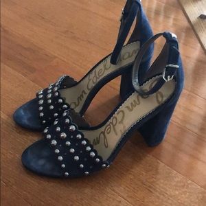 Sam Edelman navy suede heels